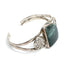 Silver bracelet with green stone - The Nomads Tent
